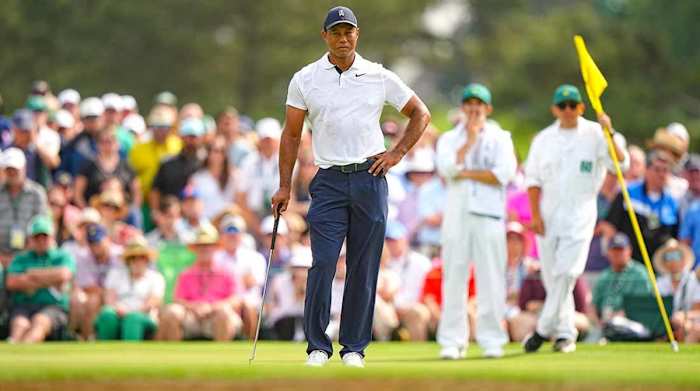 Tiger Woods, Day 1, 2023 Masters